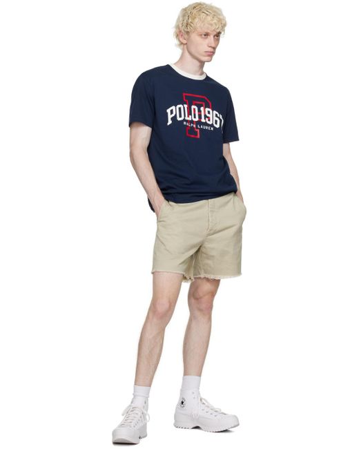 Polo Ralph Lauren Black Beige Burroughs 6 Shorts for men