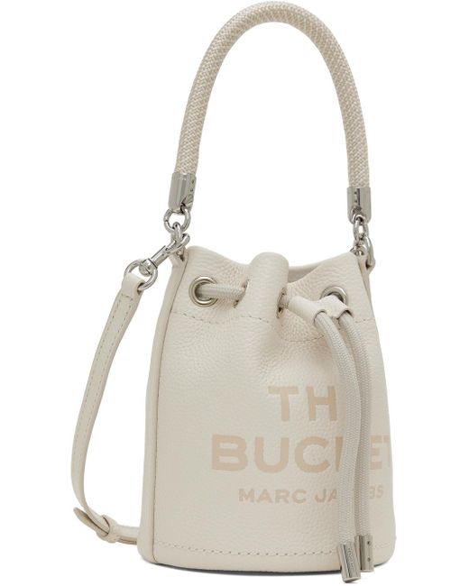Marc Jacobs Natural White 'the Leather Mini Bucket' Bag