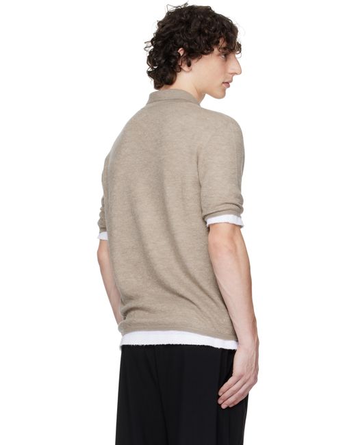 The Row Black Isao Polo for men