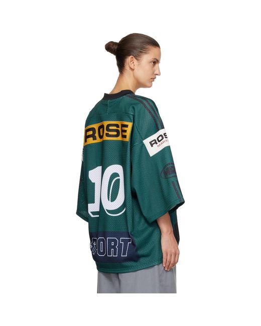 Martine Rose Green Oversized Hockey Jersey