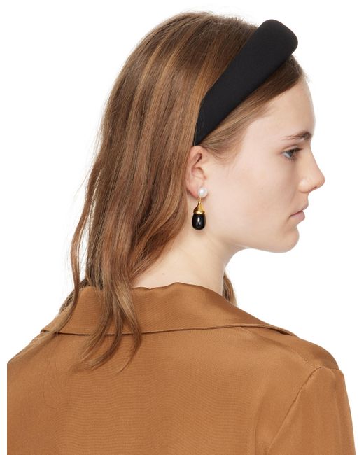 Sophie Buhai ブラック クラシック パフィー カチューシャ Brown