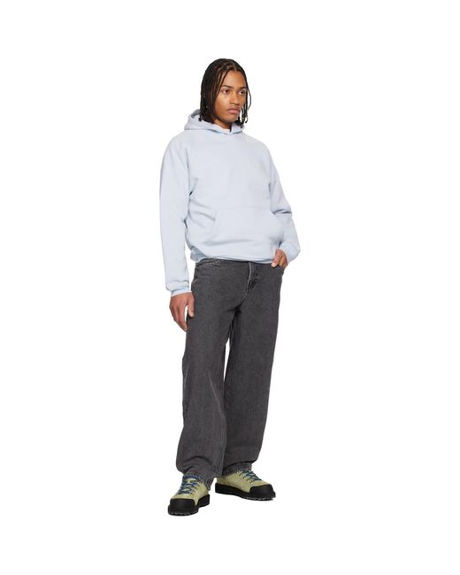 Dime White Cursive Small Logo Hoodie for men