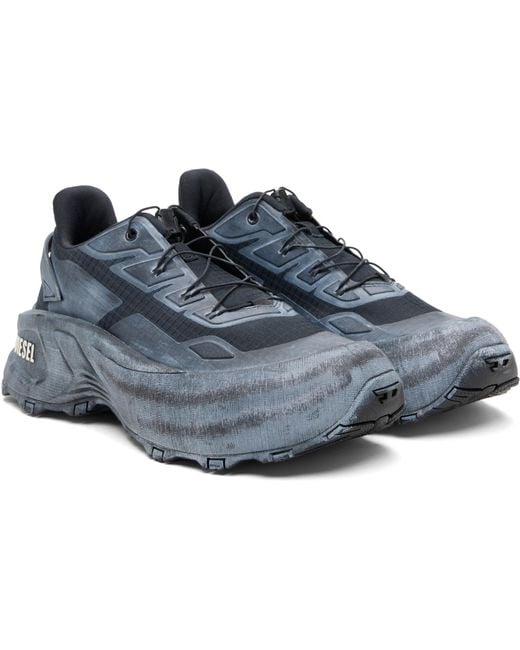 DIESEL Black D-Cage Runner Sneakers for men
