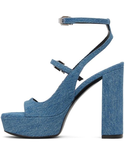 Givenchy Blue Voyou Heeled Sandals