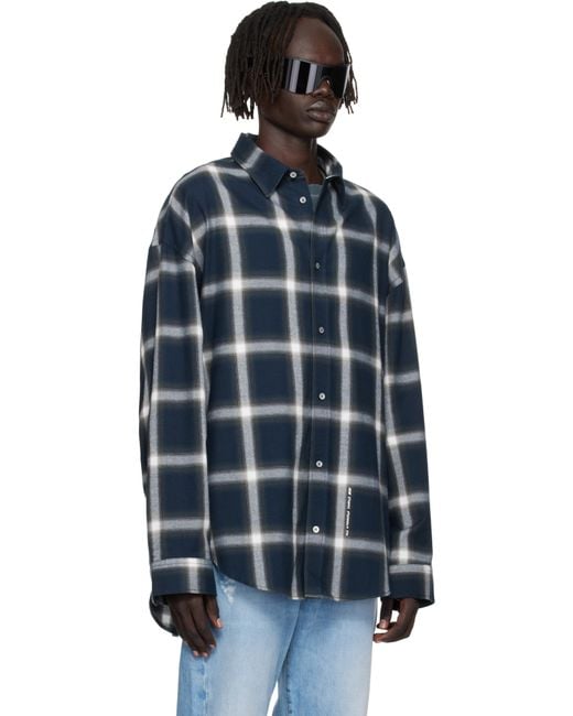Acne Blue Button-Up Shirt for men
