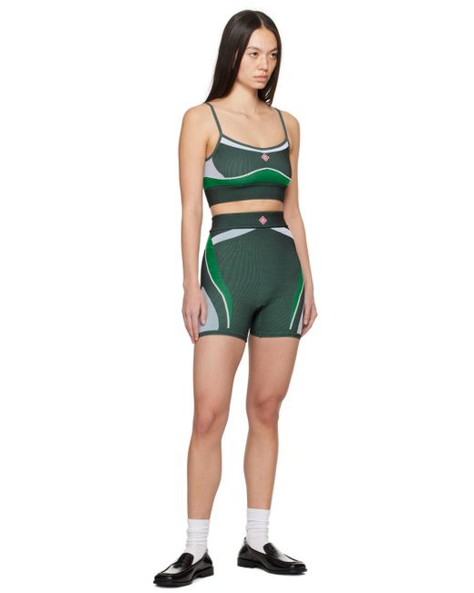 Casablancabrand Green Casa Sport Shorts