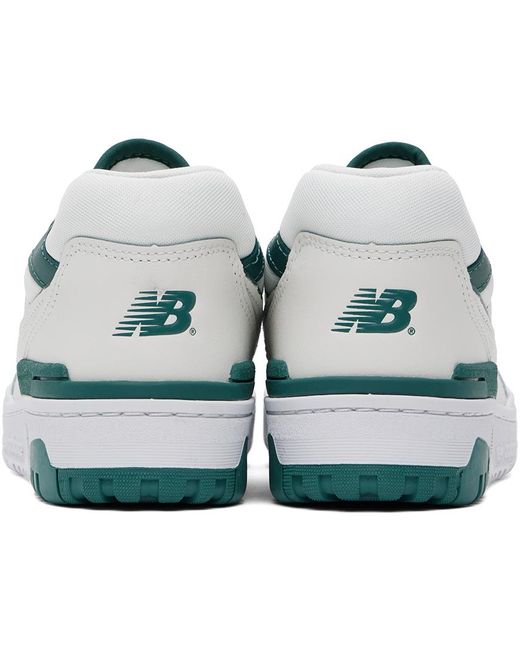 New Balance Black Off-white & Green 550 Sneakers for men