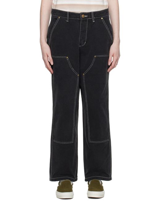 Butter Goods Black Double Knee Trousers
