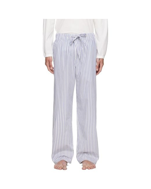 Tekla Purple Poplin Pyjama Pants for men