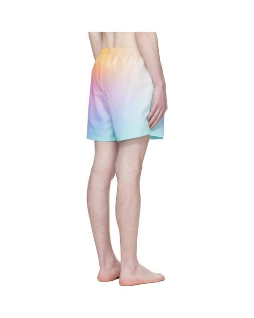 Casablanca Pink Gradient Printed Shorts for men