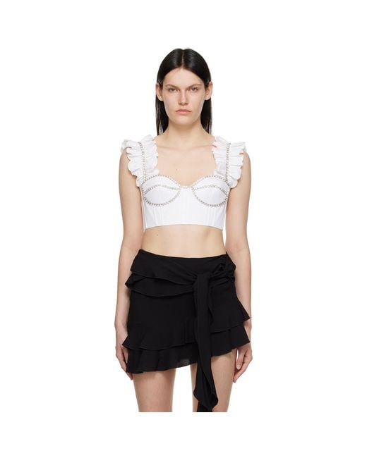 Area Black Ruffle Tank Top