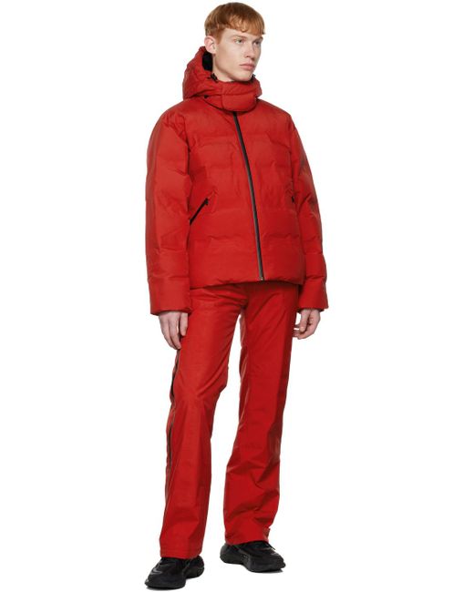 KANGHYUK Red Kolon Sport Edition Padded Ski Trousers for men