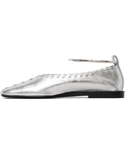 Jil Sander Black Ring Ballerina Flats