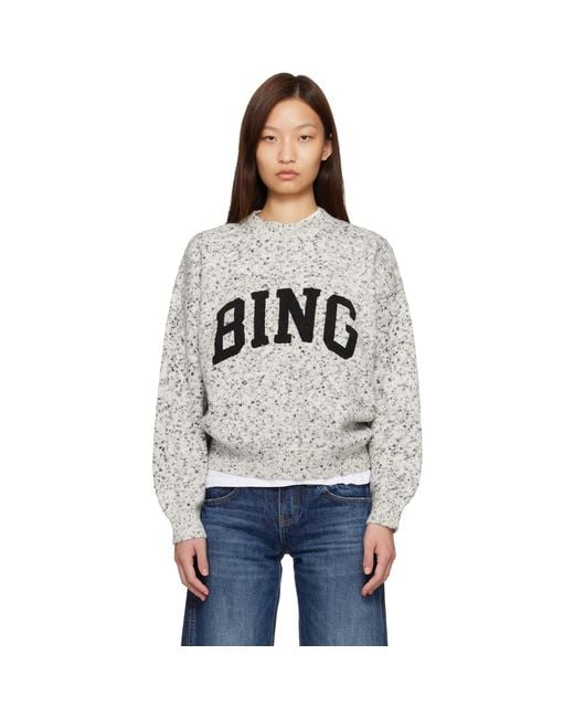 Anine Bing Black Sydney Crew 'Bing' Sweater