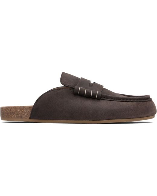 J.W. Anderson Black Stitch Loafers for men