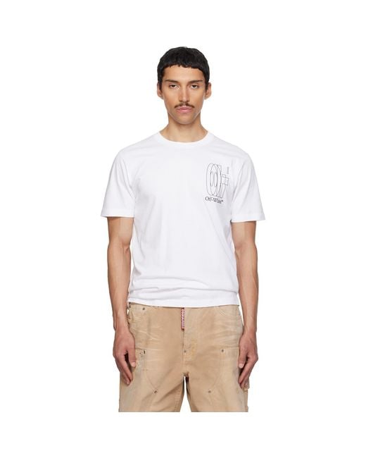 Off-White c/o Virgil Abloh White Big Double Arrow Slim T-Shirt for men