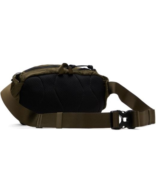 メンズ C P Company カーキ Nylon B クロスボディ パック バッグ Black
