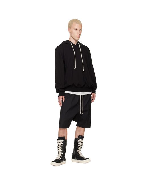 Rick Owens Black Tower Hoodie for men