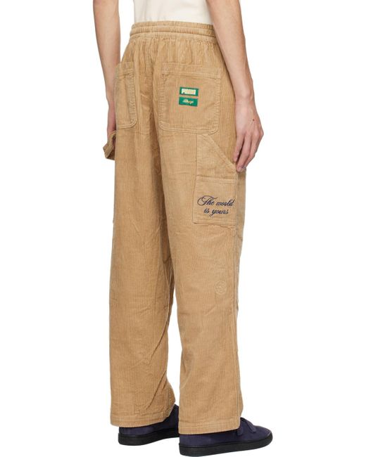 Rhude Natural Beige Puma Edition Trousers for men