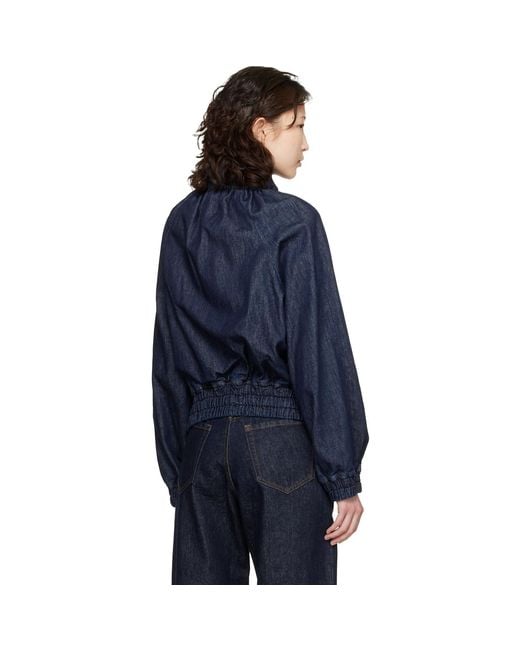 Dries Van Noten Blue Cocoon Denim Jacket