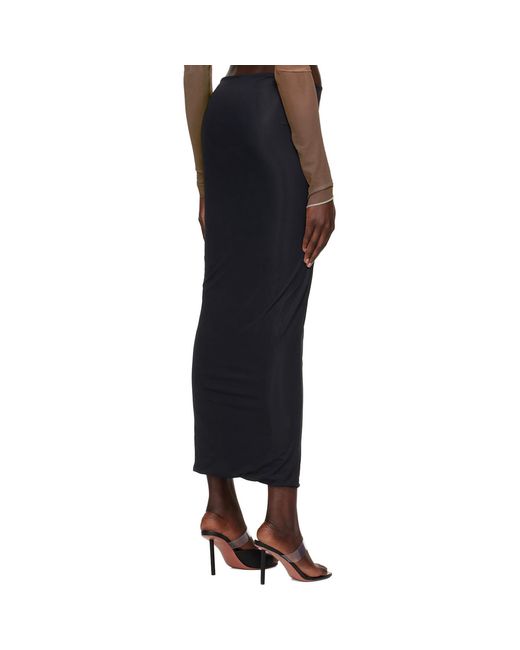 Jade Cropper Black Cut Out Midi Skirt