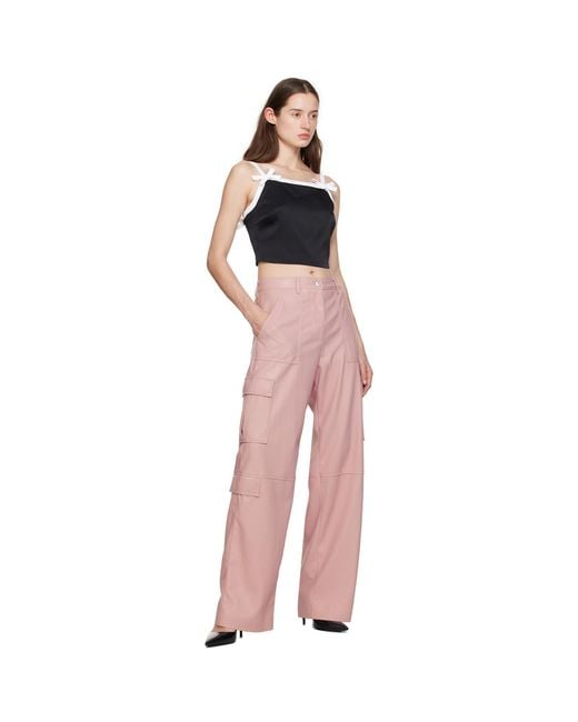 MSGM Black Bow Camisole
