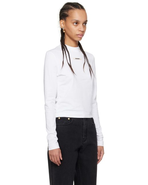 Jacquemus ホワイト The Gros Grain 長袖Tシャツ White