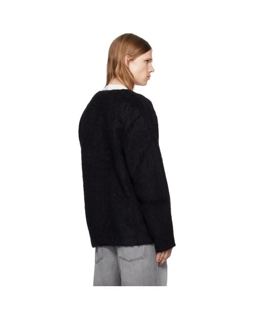 Our Legacy Black Wool Cardigan for men