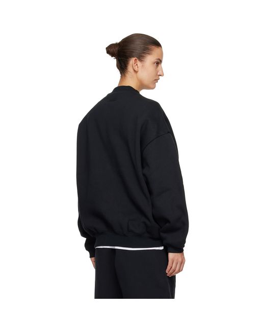 Fear Of God Black Varsity Crewneck Sweatshirt