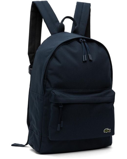 Lacoste Blue Zip Backpack for men