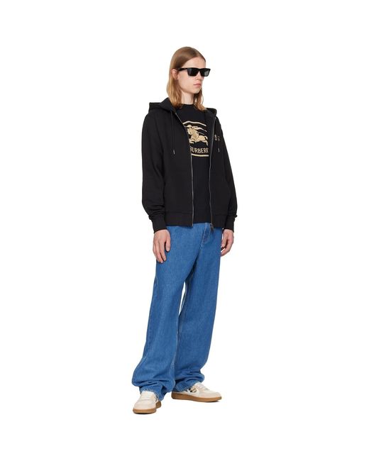 Burberry Black Ekd Hoodie for men