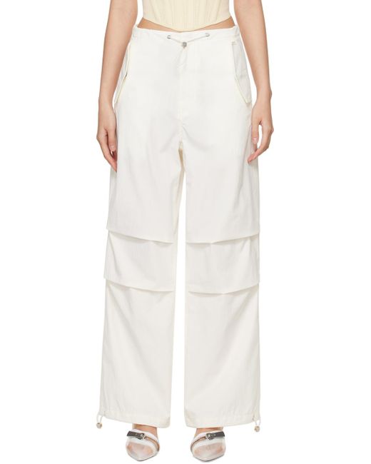 Dion Lee Off-white Parachute Trousers