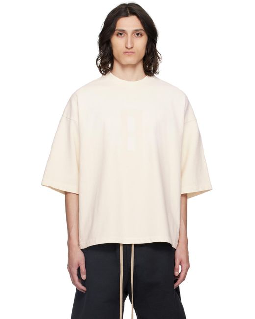 T-shirt blanc cassé à texte à effet délavé - eighth Fear Of God pour homme en coloris Natural