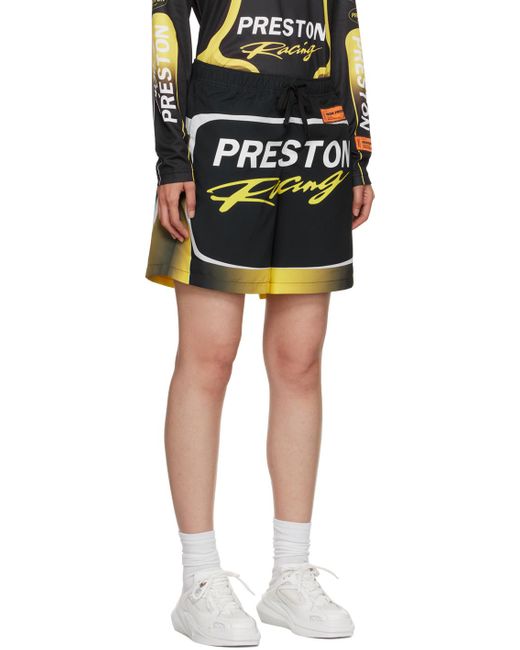 Heron Preston Black Preston Racing Shorts