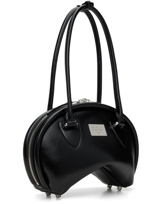 Acne Black Ssense Exclusive Bowlina Mini Shoulder Bag