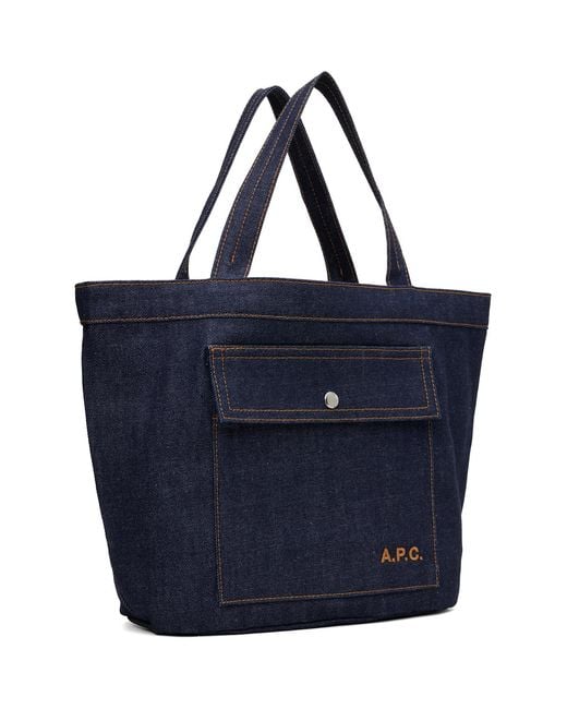 A.P.C. Blue Jade Tote for men