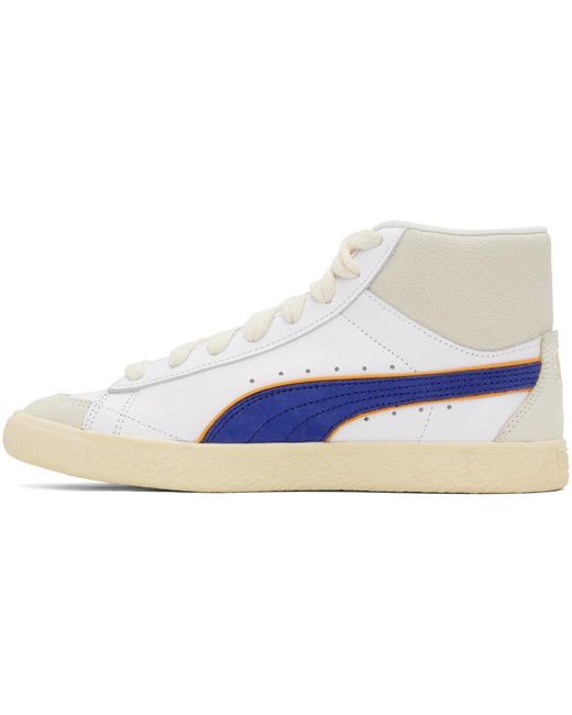 Rhude Multicolor White Puma Edition Clyde Sneakers for men