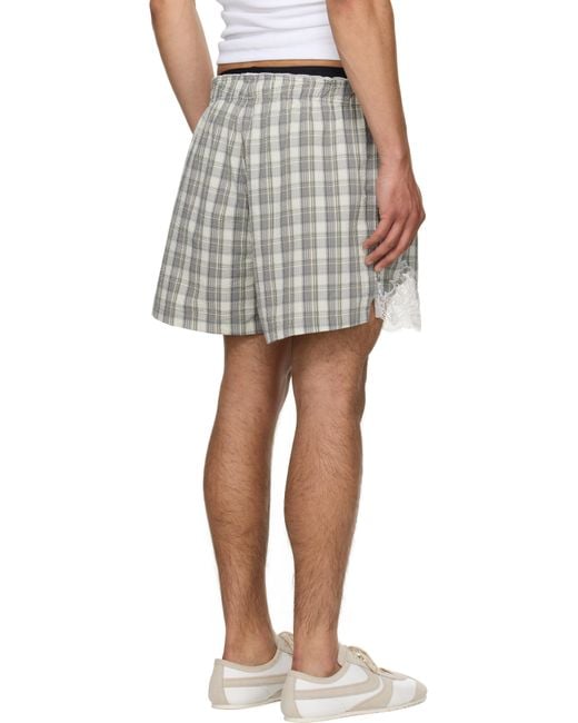 Martine Rose White Ssense Exclusive French Knickers Shorts for men