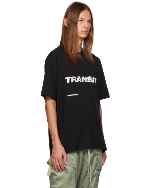 Song For The Mute Black 'transit' T-shirt for men