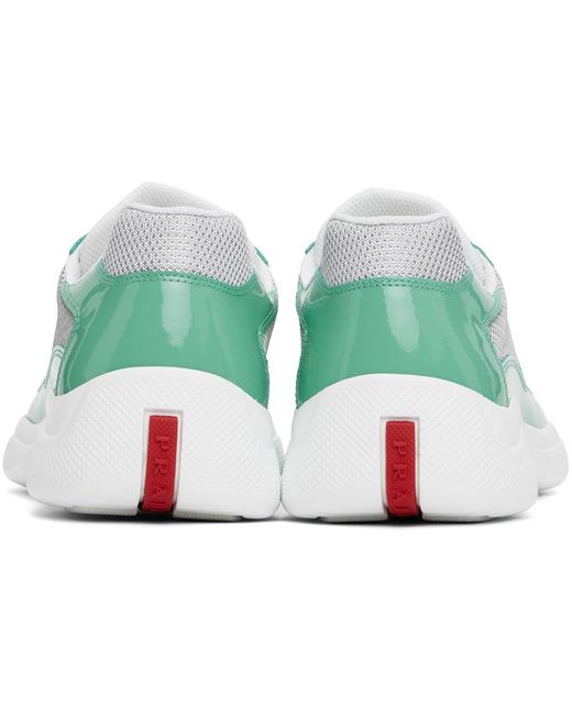 Prada Green America's Cup Sneakers for men