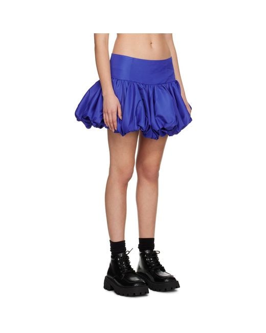Marques'Almeida Blue Marques Almeida Puff Miniskirt