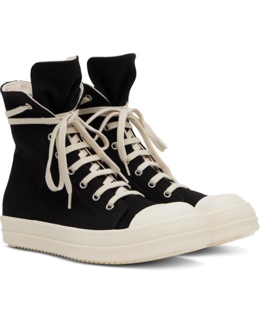 Rick Owens Black Hollywood Sneaks Sneakers for men