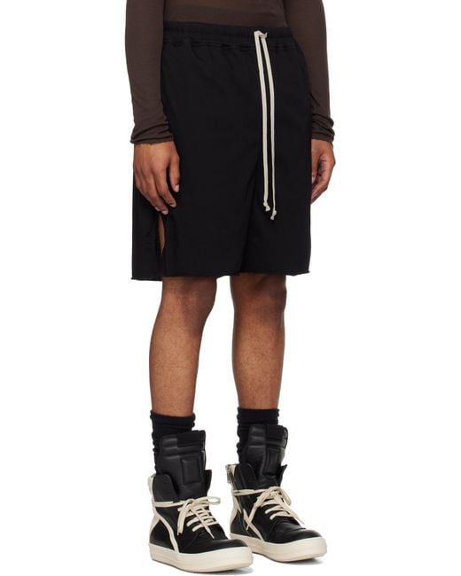 Rick Owens Black Concordians Boxers Shorts for men