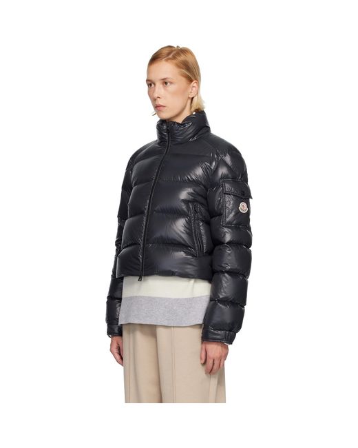 Moncler Black Petra Short Down Jacket