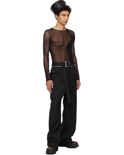 Jean Paul Gaultier Black 'The Long Sleeve T-Shirt for men