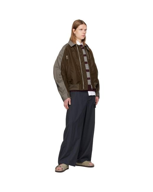 Sacai White Poplin Shirt for men