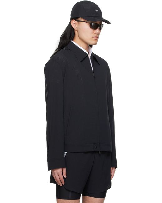 Y-3 Black Paneled Jacket for men