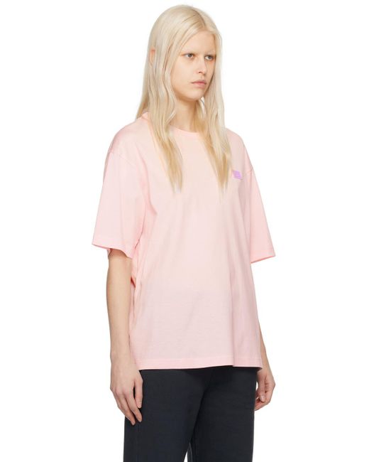 Acne ロゴパッチ Tシャツ Pink