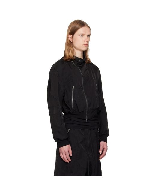 Julius Black Unchain Bomber Jacket for men