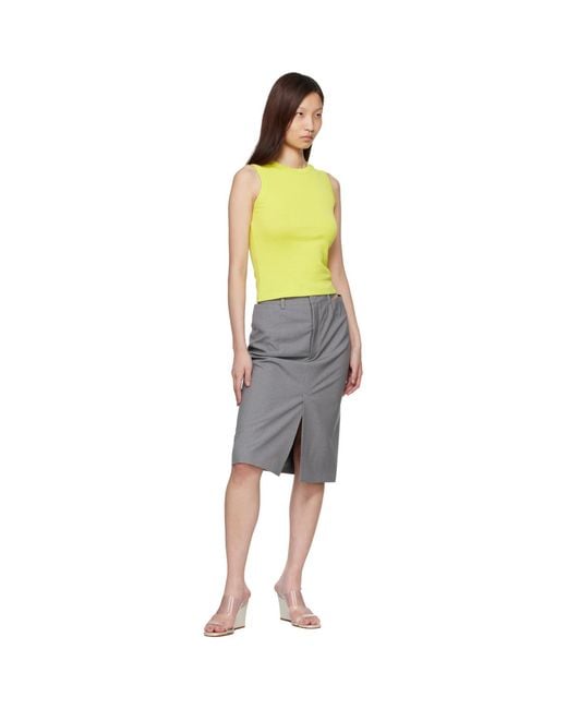 Flore Flore Yellow Esmé Tank Top